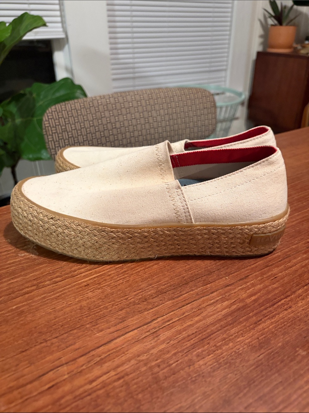 SeaVees Cream Canvas Espadrille Slip-On - Picture 4 of 4